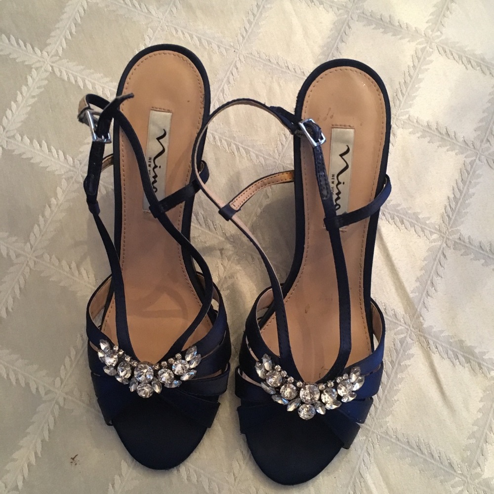 Nina blue dress shoes **WORN ONCE**